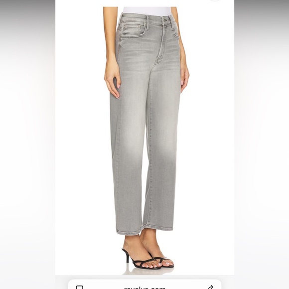 NWT MOTHER denim dodger flood noted wash grey size 24 - Picture 13 of 14